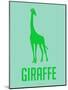 Giraffe Green-NaxArt-Mounted Art Print