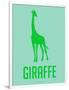 Giraffe Green-NaxArt-Framed Art Print