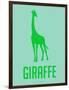 Giraffe Green-NaxArt-Framed Art Print