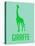 Giraffe Green-NaxArt-Stretched Canvas