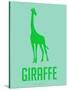 Giraffe Green-NaxArt-Stretched Canvas