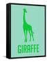 Giraffe Green-NaxArt-Framed Stretched Canvas