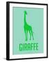 Giraffe Green-NaxArt-Framed Art Print