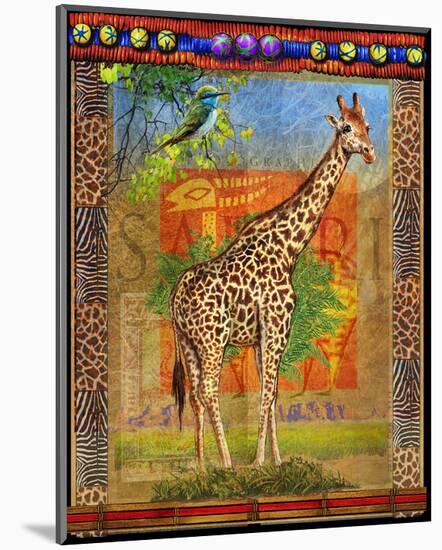 Giraffe I-Chris Vest-Mounted Art Print