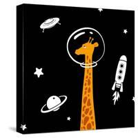 Giraffe in Space-Evgeny Bakal-Stretched Canvas