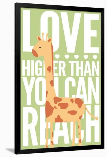 Giraffe - Infant Sentiment - Green-Lantern Press-Framed Art Print