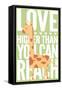 Giraffe - Infant Sentiment - Green-Lantern Press-Framed Stretched Canvas