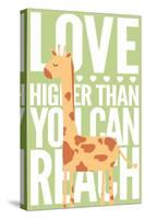 Giraffe - Infant Sentiment - Green-Lantern Press-Stretched Canvas