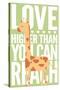 Giraffe - Infant Sentiment - Green-Lantern Press-Stretched Canvas