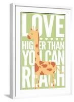 Giraffe - Infant Sentiment - Green-Lantern Press-Framed Art Print