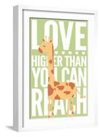 Giraffe - Infant Sentiment - Green-Lantern Press-Framed Art Print