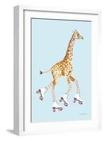 Giraffe Joy Ride II-Mercedes Lopez Charro-Framed Art Print