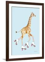 Giraffe Joy Ride II-Mercedes Lopez Charro-Framed Art Print