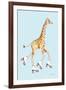 Giraffe Joy Ride II-Mercedes Lopez Charro-Framed Art Print