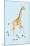 Giraffe Joy Ride II-Mercedes Lopez Charro-Mounted Art Print