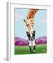 Giraffe Kisses-Brian Rubenacker-Framed Art Print