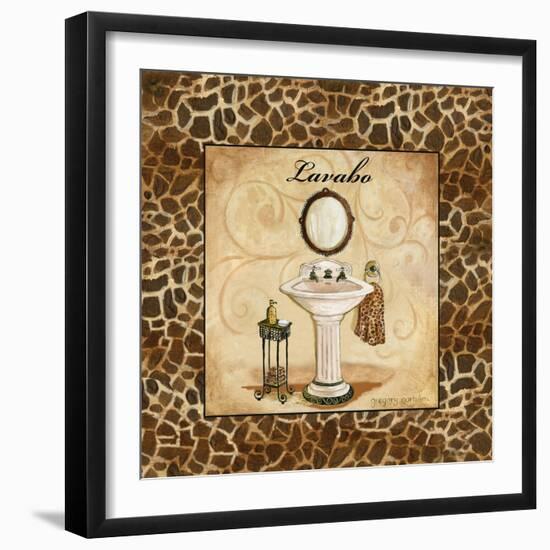 Giraffe Lavabo-Gregory Gorham-Framed Art Print