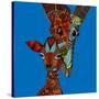 Giraffe Love-Sharon Turner-Stretched Canvas