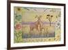 Giraffe (Month of July from a Calendar)-Vivika Alexander-Framed Giclee Print