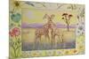 Giraffe (Month of July from a Calendar)-Vivika Alexander-Mounted Giclee Print