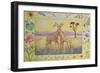 Giraffe (Month of July from a Calendar)-Vivika Alexander-Framed Giclee Print