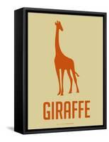 Giraffe Orange-NaxArt-Framed Stretched Canvas