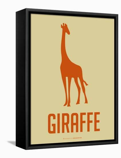 Giraffe Orange-NaxArt-Framed Stretched Canvas