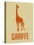 Giraffe Orange-NaxArt-Stretched Canvas