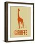 Giraffe Orange-NaxArt-Framed Art Print