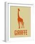 Giraffe Orange-NaxArt-Framed Art Print