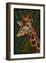 Giraffe - Paper Mosaic-Lantern Press-Framed Art Print
