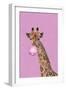 Giraffe pink bubblegum-Sarah Manovski-Framed Giclee Print