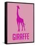 Giraffe Pink-NaxArt-Framed Stretched Canvas