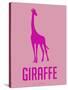 Giraffe Pink-NaxArt-Stretched Canvas