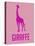 Giraffe Pink-NaxArt-Stretched Canvas