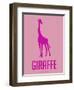 Giraffe Pink-NaxArt-Framed Art Print