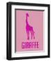 Giraffe Pink-NaxArt-Framed Art Print