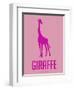 Giraffe Pink-NaxArt-Framed Art Print