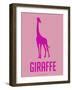 Giraffe Pink-NaxArt-Framed Art Print