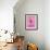 Giraffe Pink-NaxArt-Framed Art Print displayed on a wall