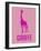 Giraffe Pink-NaxArt-Framed Art Print