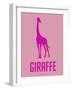 Giraffe Pink-NaxArt-Framed Art Print