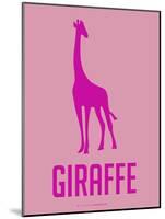 Giraffe Pink-NaxArt-Mounted Art Print