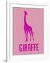 Giraffe Pink-NaxArt-Framed Art Print