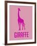 Giraffe Pink-NaxArt-Framed Art Print