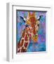 Giraffe Retouched-null-Framed Art Print