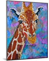 Giraffe Retouched-null-Mounted Art Print