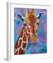 Giraffe Retouched-null-Framed Art Print