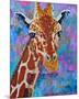 Giraffe Retouched-null-Mounted Art Print