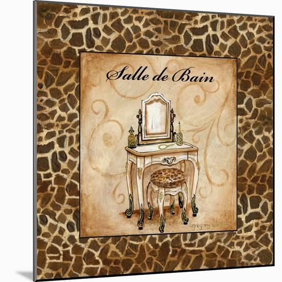 Giraffe Salle de Bain-Gregory Gorham-Mounted Art Print